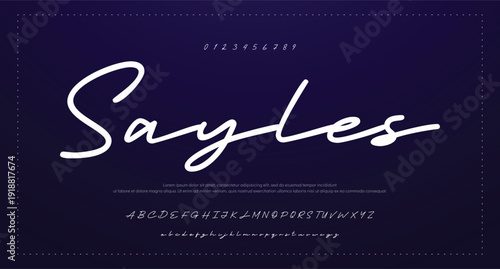 Script Brush Font Type Font lettering handwritten 