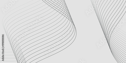 Abstract vector background with black wavy lines. modern design wave eps10