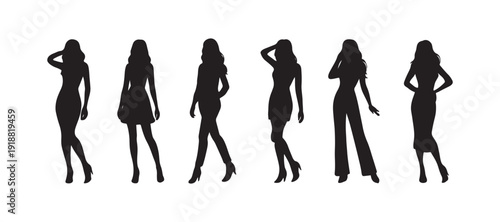 super model girl silhoulette collections