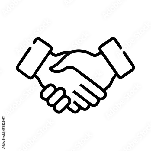 handshake icon vector illustration, handshake vector illustration