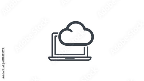 Cloud computing on a laptop.