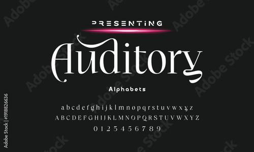 Lettering Minimalist Fashion. Elegant alphabet letters serif font and number. Typography fonts regular uppercase, lowercase.