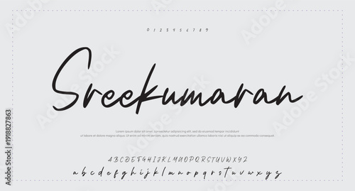 Script Brush Font Type Font lettering handwritten 