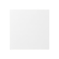 Blank white square frame border outline shape isolated on transparent background