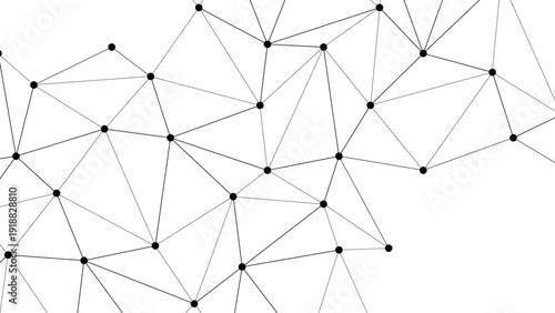 Vector Abstract minimalist geometric connection. A modern network design. Ideal for technology or science concept. 