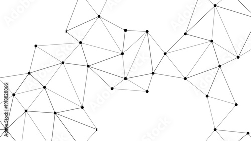 Vector Complex interconnected network representing digital connectivity. Featuring nodes and links, abstracting the essence of global communication. Perfect for technology and future-oriented content.