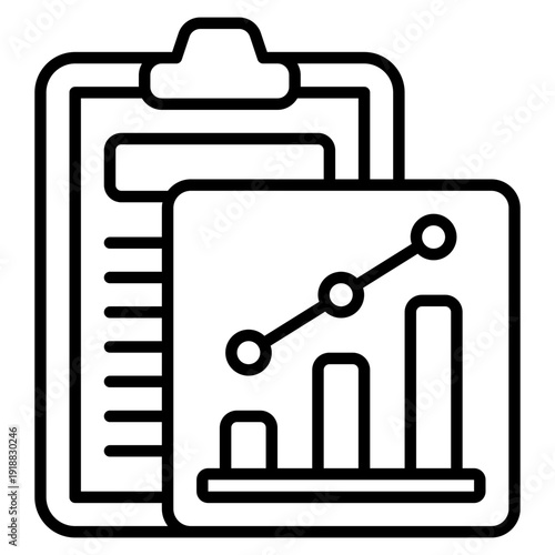 Performance Metrics Line Icon Vector