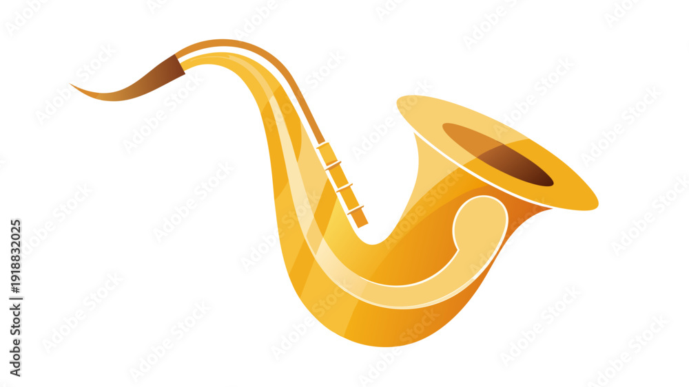 Fototapeta premium Abstract Saxophone Flow