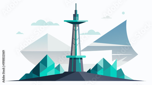 Desert Data Tower (Silicon Valley Meets Nevada)