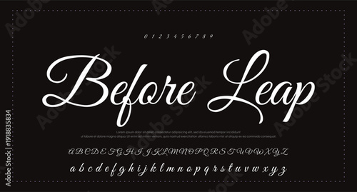 Script Brush Font Type Font lettering handwritten 