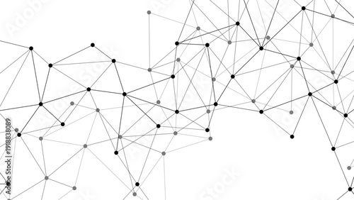 Vector Abstract geometric network design, representing connection, technology, innovation, and digital concepts, with a clean and modern aesthetic