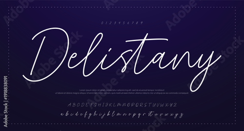 Font Handwritten Glossy Script Text Effect 