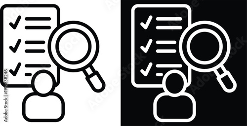 test Two-tone version in black and white background