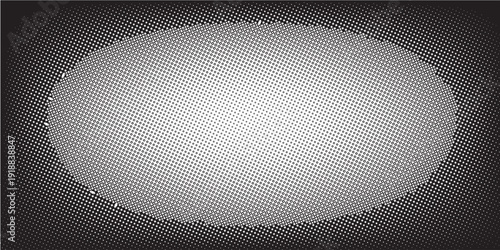 Circle halftone pattern / texture. Monochrome halftone dots.
