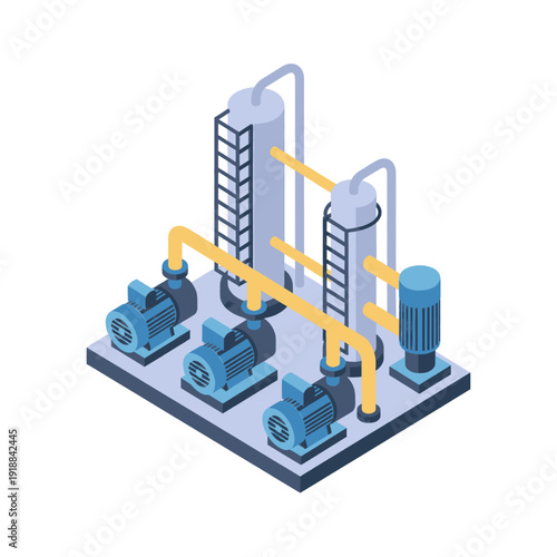 Industrial Pumps and Machinery System.