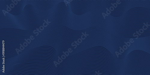 Dark blue abstract background with a subtle wavy halftone pattern. vector