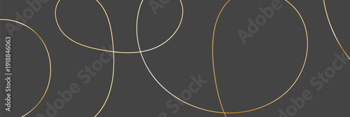 Hand drawn golden line background. Flow stripe bg