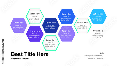 Hexagonal Infographic Template