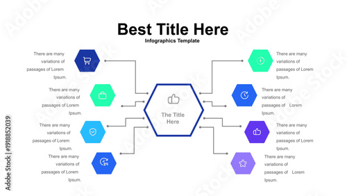 Hexagonal Infographic Template