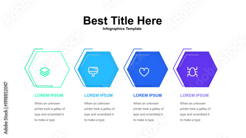 Hexagonal Infographic Template