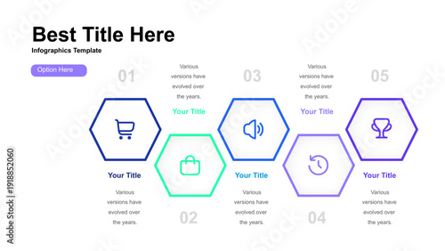 Hexagonal Infographic Template