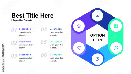 Hexagonal Infographic Template