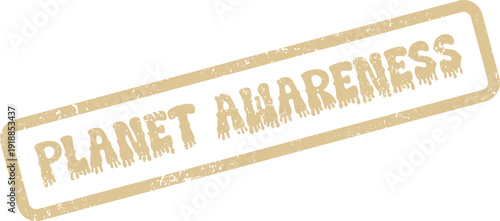 Planet Awareness Stamp Promoting Environmental Education and Ecological Consciousness Campaigns