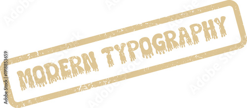 Natural beige Modern Typography textured stamp graphic for cutting edge textual elements