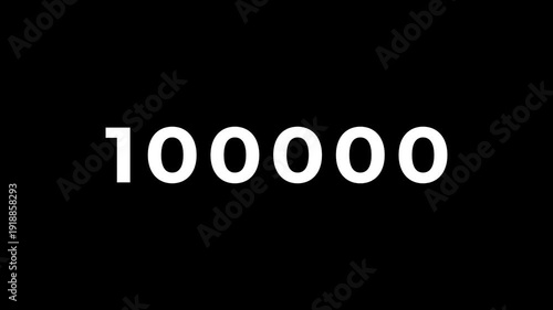 Digit counter from 0 to 100 000	
