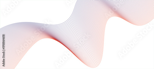 Abstract waves, flowing lines, light blue and white, geometric patterns, digital art, smooth curves, minimalist design, futuristic, clean aesthetic