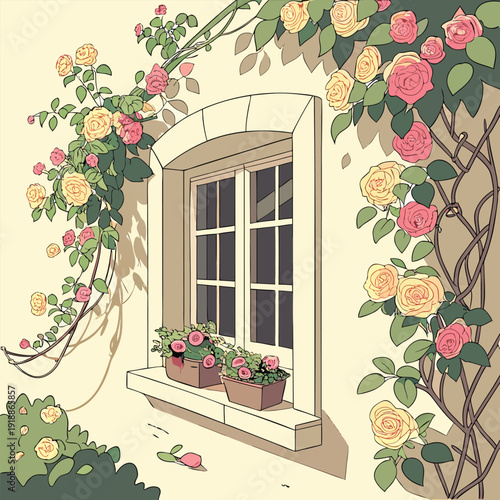 window with flowers