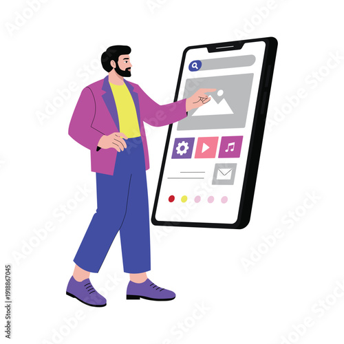 App Demo Vector illustration. EPS 10 file