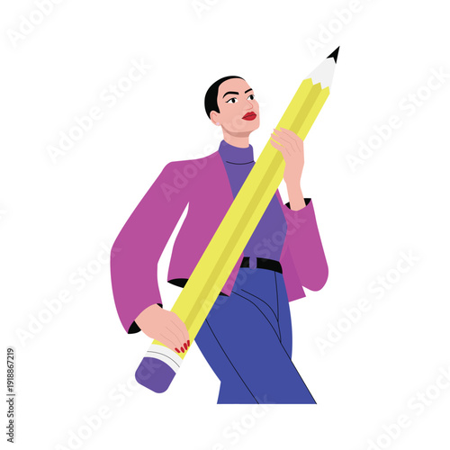 Creative Writing Vector illustration. EPS 10 file