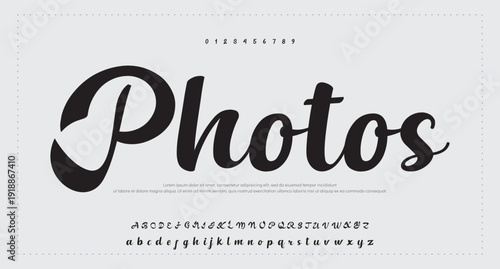 Elegant handwritten welcome script in black on white background 
