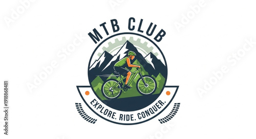Mountain Bike Club Logo Design.