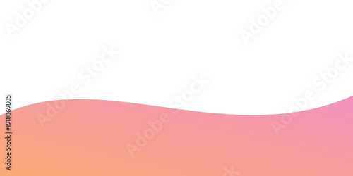 Gradient wave transition blending soft pink and peach hues seamlessly
