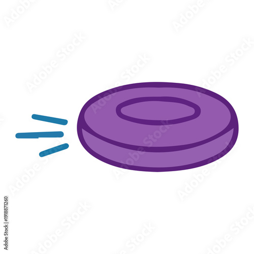 Flying Purple Disc Toy