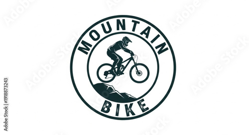 Mountain Bike Logo Design Element.