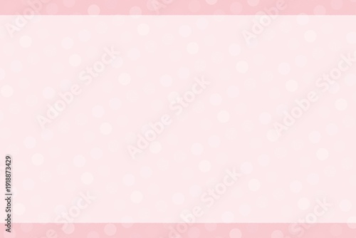 Pastel Pink Polka Dot Background, Copy Space Available, High Resolution Soft Nuance Color Texture, Horizontal Full Frame，余白のある使いやすいドット背景