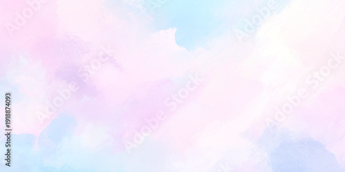 Pink and Light sky blue watercolor background Aquarelle paint textured canvas element for text design watercolor gradient pastel background.