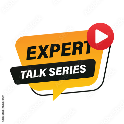 expert talk series banner for professional educational webinars and online podcast discussion panels with speakers