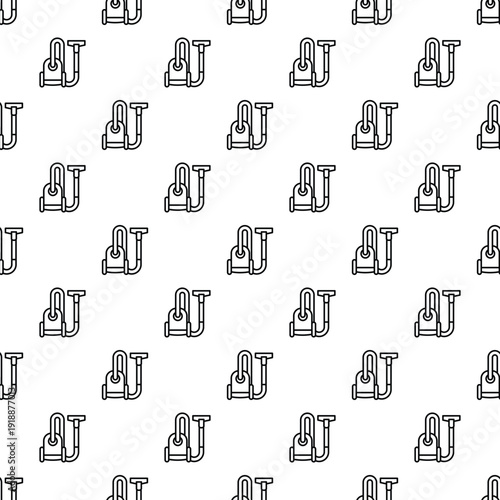 Vacuum cleaner icons forming a repeating pattern, representing housework and hygiene