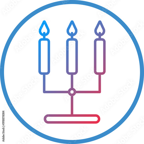 Candlestick Line Icon Style