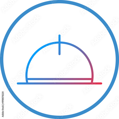 Helmet Line Icon Style