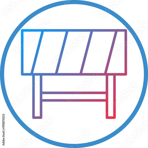 Barrier Line Icon Style