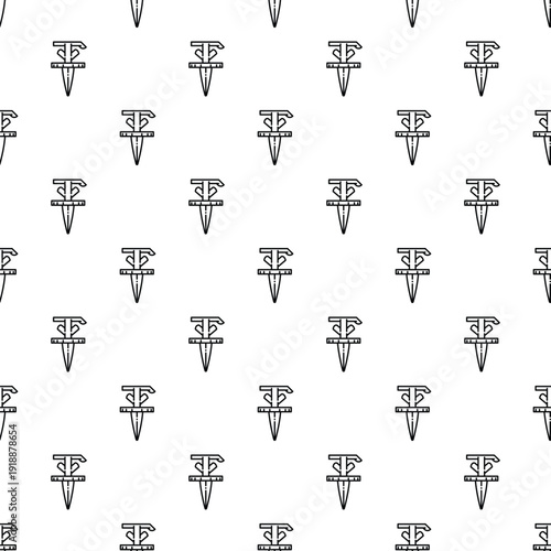 Daggers and knives forming a seamless weapon background pattern