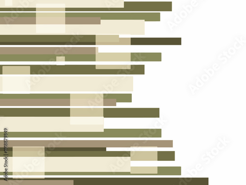 グリーンのランダムなストライプ柄の抽象的な背景素材