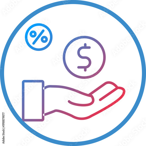 Commission Line Icon Style