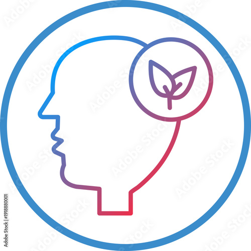 Think Green Line Icon Style