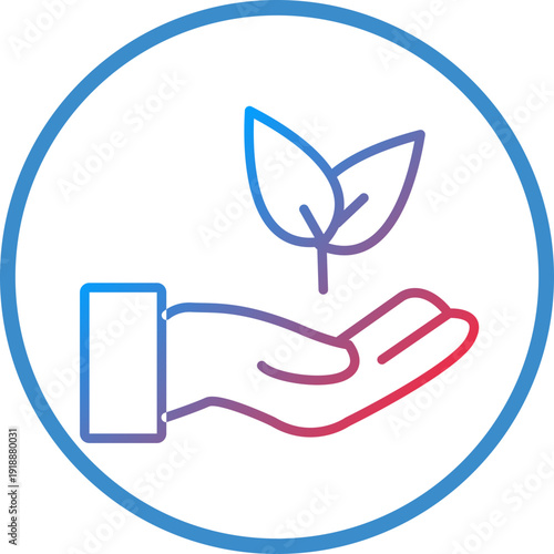 Replant Line Icon Style